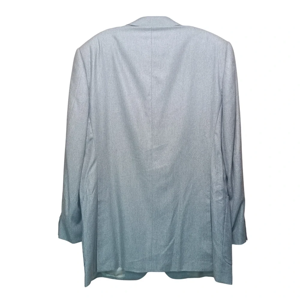 Ermenegildo Zegna Silk Cashmere Sport‎ Coat Mens 44L Light Grey Blazer Luxury